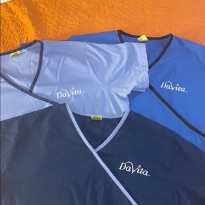 Blue scrubs uniforms bundle